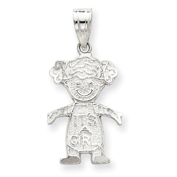 Sterling Silver It's A Girl Charm