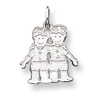 Sterling Silver Boys Charm