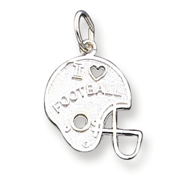 Sterling Silver Football Helmet Charm