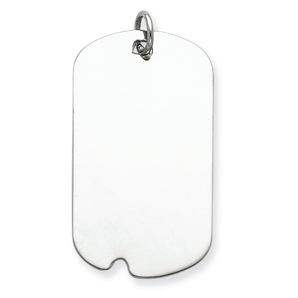 Sterling Silver Engraveable Dog Tag Disc Charm