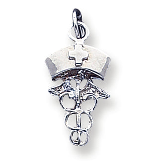 Sterling Silver Nurse Symbol Charm