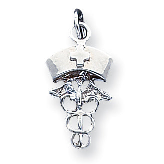 Sterling Silver Nurse Symbol Charm