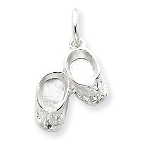 Sterling Silver Baby Shoes Charm