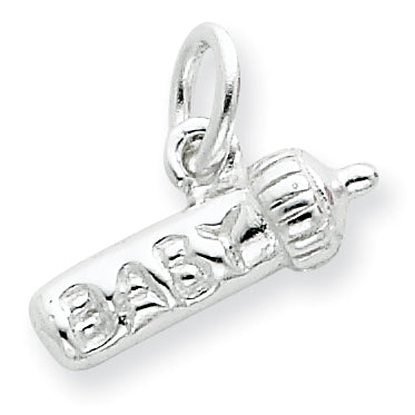 Sterling Silver Baby Bottle Charm