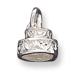 Sterling Silver Cake Charm
