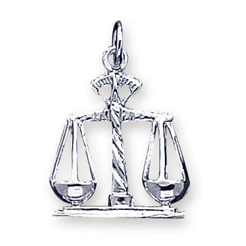 Sterling Silver Scales Of Justice Charm