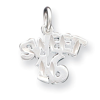 Sterling Silver Sweet 16 Charm