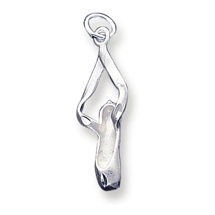 Sterling Silver Ballet Slipper Charm