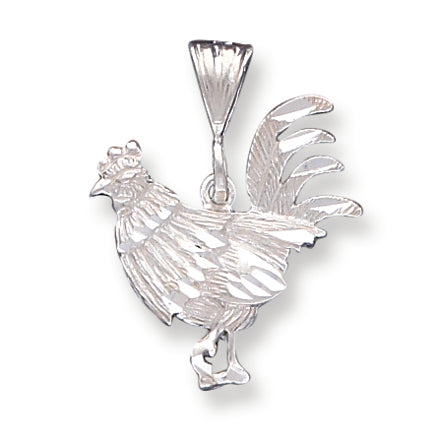 Sterling Silver Rooster Charm