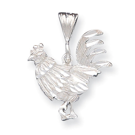 Sterling Silver Rooster Charm