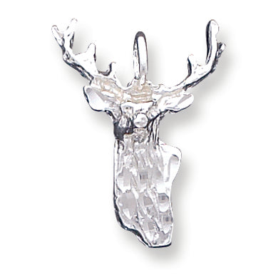 Sterling Silver Deer Head Charm