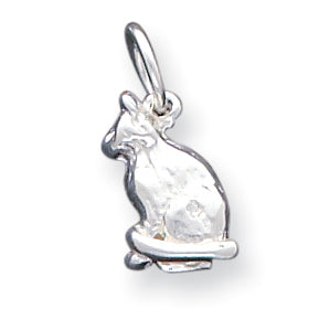 Sterling Silver Cat Charm