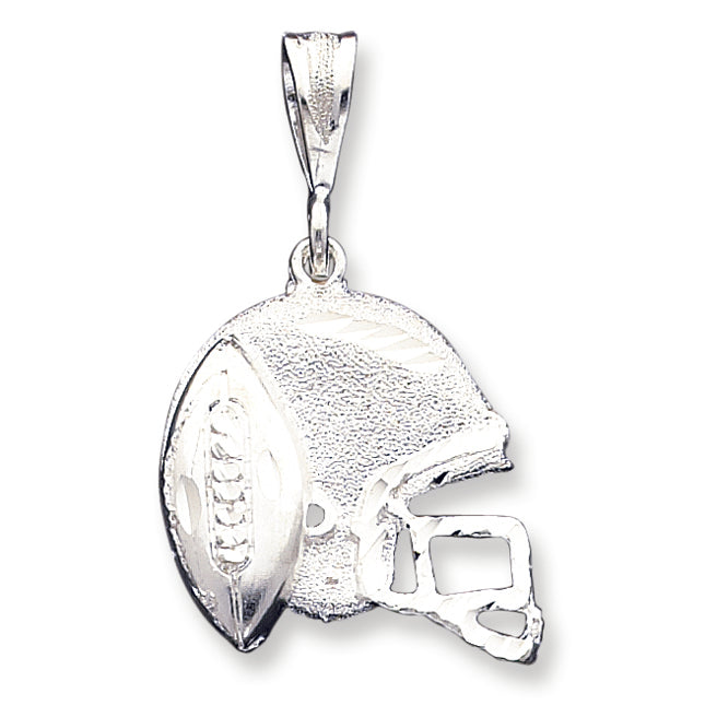 Sterling Silver Helmet & Football Charm