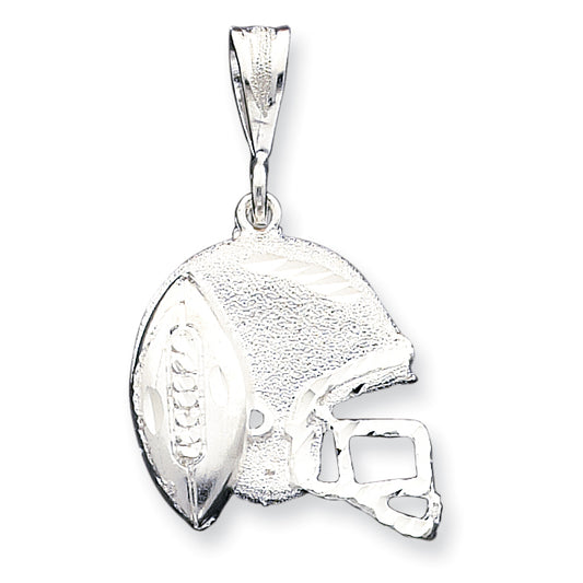 Sterling Silver Helmet & Football Charm