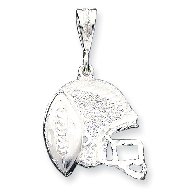 Sterling Silver Helmet & Football Charm