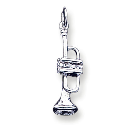 Sterling Silver Trumpet Charm