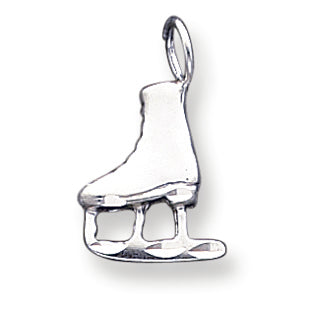 Sterling Silver Ice Skate Pendant
