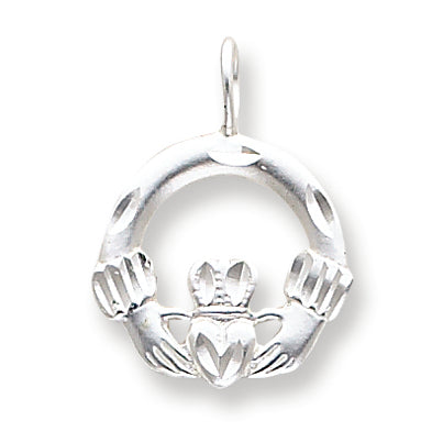 Sterling Silver Claddaugh Charm