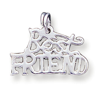Sterling Silver Best Friend Charm