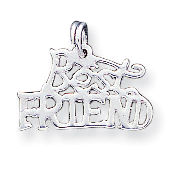 Sterling Silver Best Friend Charm