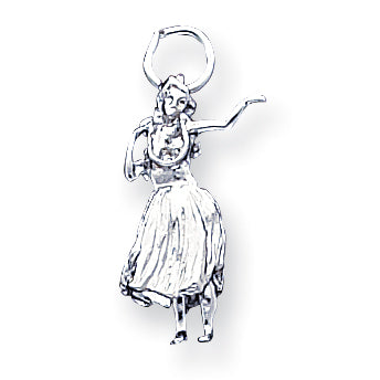 Sterling Silver Hula Dancer Charm