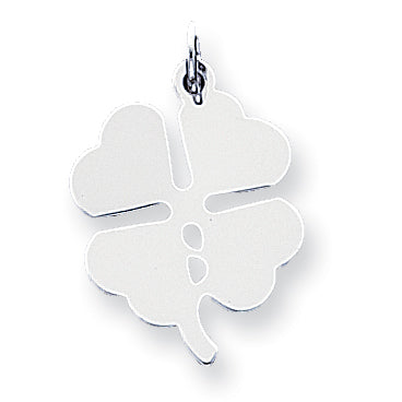 Sterling Silver 4-leaf Clover Disc