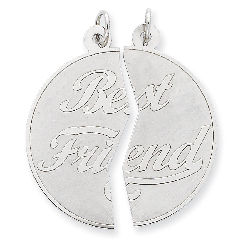 Sterling Silver 2-Piece Best Friend Disc Charm