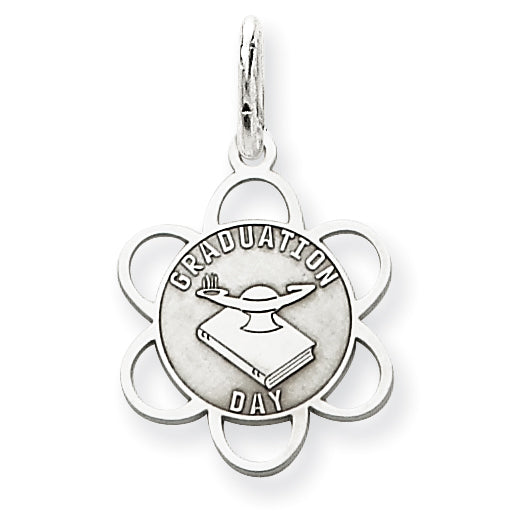 Sterling Silver Graduation Day Disc Charm