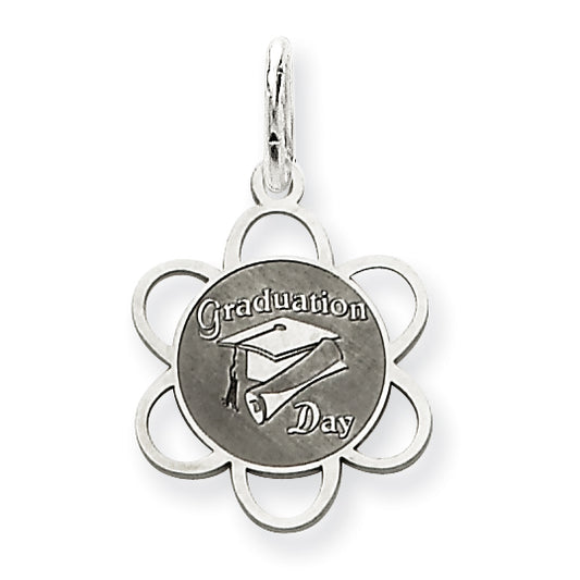 Sterling Silver Graduation Day Disc Charm