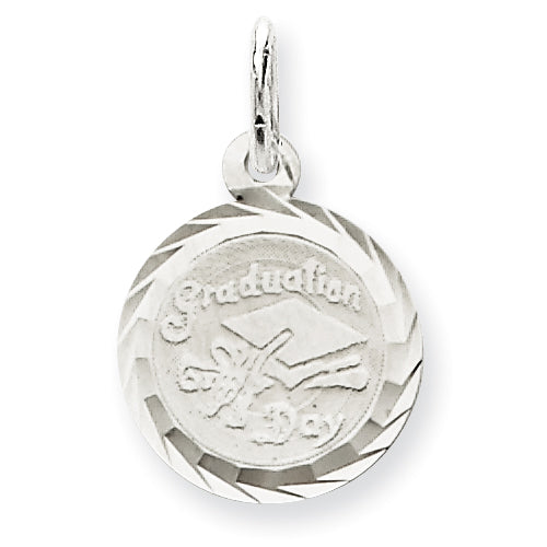 Sterling Silver Graduation Day Disc Charm