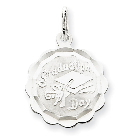 Sterling Silver Graduation Day Disc Charm