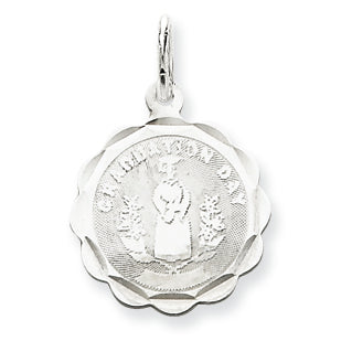 Sterling Silver Graduation Day Disc Charm