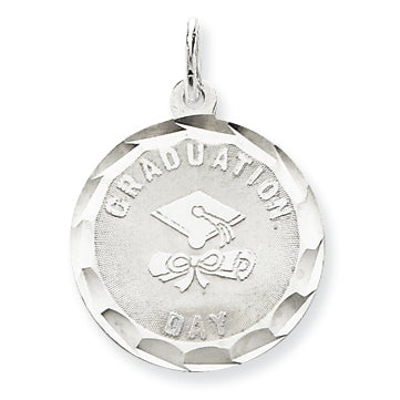 Sterling Silver Graduation Day Disc Charm