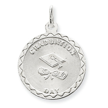 Sterling Silver Graduation Day Disc Charm