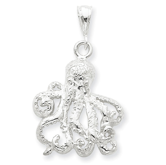 Sterling Silver Octopus Charm