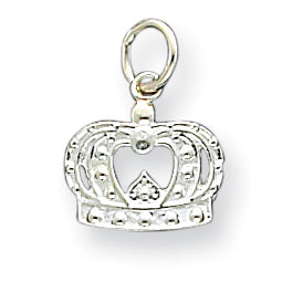 Sterling Silver Crown Charm