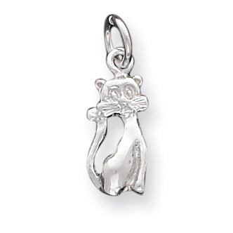 Sterling Silver Cat Charm