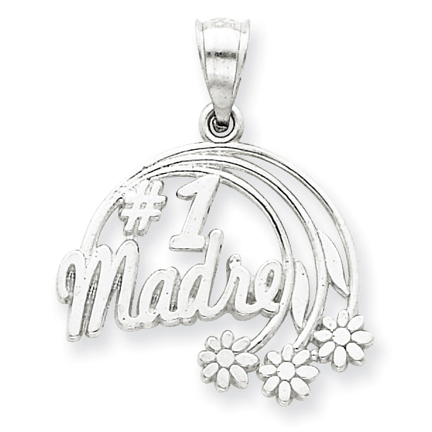 Sterling Silver #1 Madre Charm