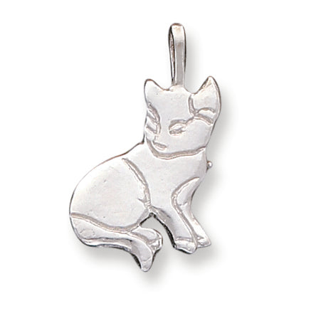 Sterling Silver Cat Charm