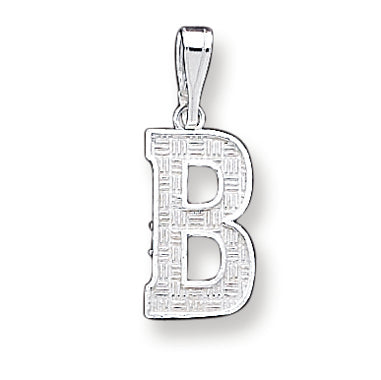Sterling Silver Initial B Charm