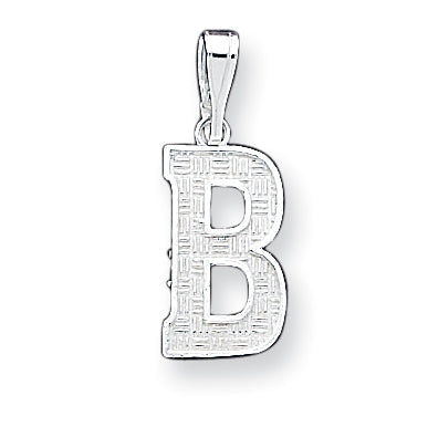 Sterling Silver Initial B Charm