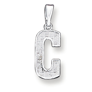 Sterling Silver Initial C Charm