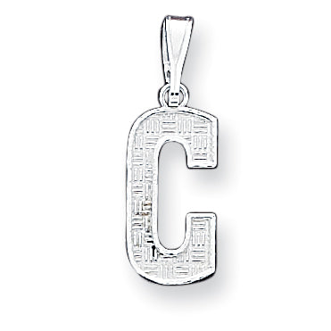 Sterling Silver Initial C Charm