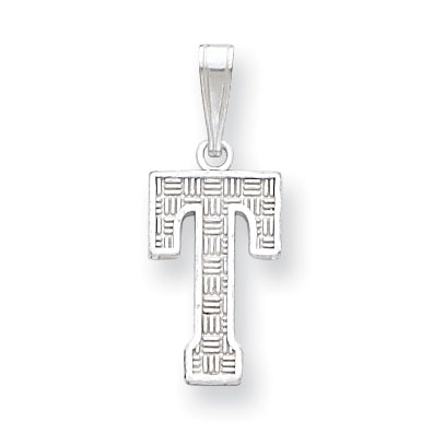 Sterling Silver Initial T Charm