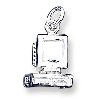 Sterling Silver Computer Charm