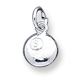 Sterling Silver 8 Ball Charm