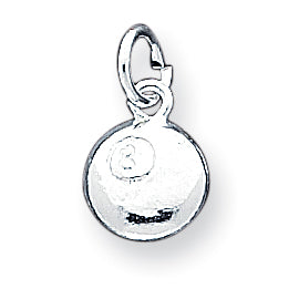 Sterling Silver 8 Ball Charm