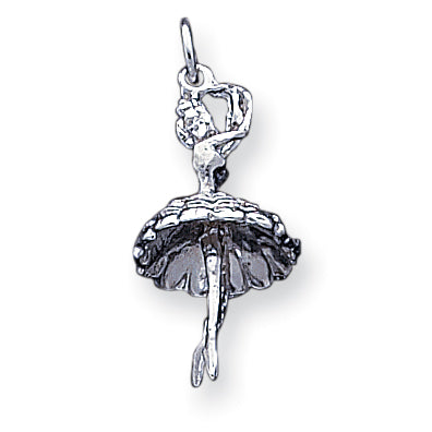Sterling Silver Ballerina Charm