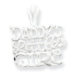 Sterling Silver Daddy's Little Girl Charm