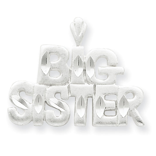 Sterling Silver Big Sister Charm